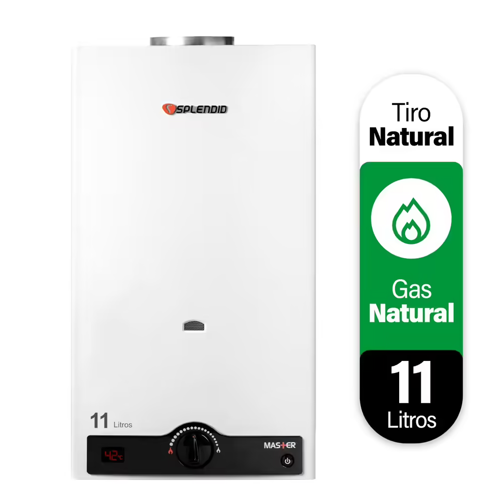 Calefont Tiro Natural Master 11 Litros Gas Natural